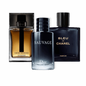 Exklusives 3er Parfum-Set – Sauvage von Dior, Bleu de Chanel & Dior Homme Intense [100 ml]