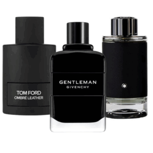 Exklusives 3er Parfum-Set – Ombre Leather von Tom Ford, Gentleman von Givenchy & Explorer von Montblanc [100 ml]