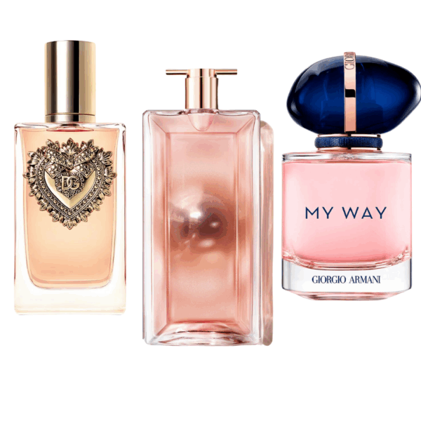 Exklusives 3er Parfum-Set – Devotion von Dolce & Gabbana, My Way von Giorgio Armani & Idôle von Lancôme [100 ml]