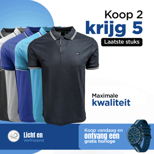 KIT POLO TOMMY SHIRTS [KOOP 2 EN KRIJG ER 5] + KIJK