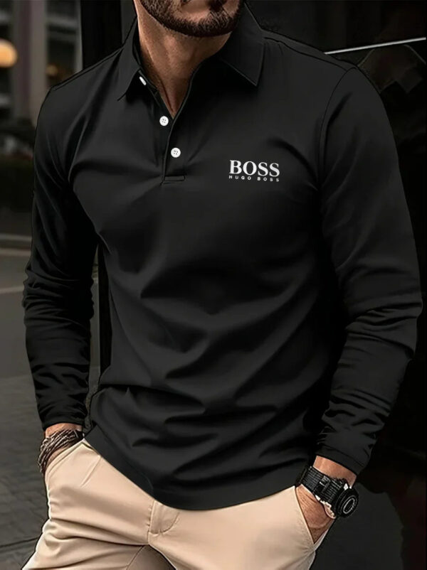 Langarm-Poloshirt für Herren - Imagem 4