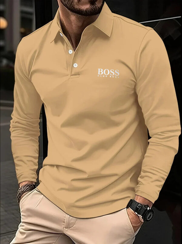 Langarm-Poloshirt für Herren - Imagem 3