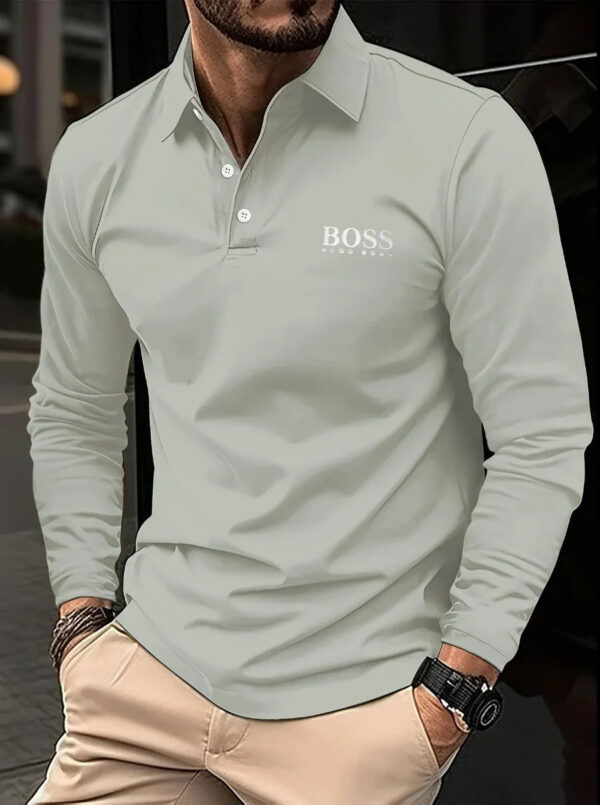 Langarm-Poloshirt für Herren - Imagem 2